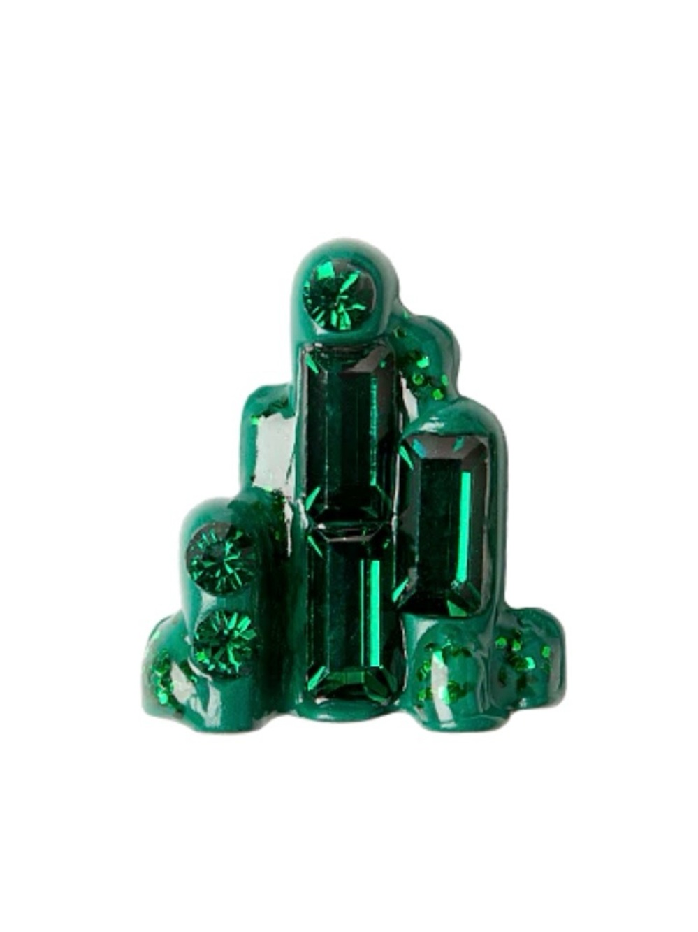 Origami Owl Emerald Green Crystal Cluster Charm